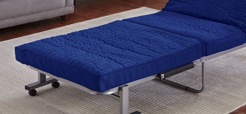 lot 38 image: Folding Bed Blue open box Retail $2...
