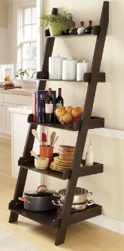 lot 45 image: Ladder Shelf,  Composite wood with ...