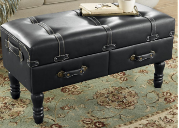 lot 46 image: Adventurers Trunk Storage Ottoman ...