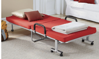 lot 47 image: Folding Bed Red open box Retail $23...