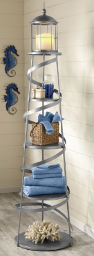 lot 56 image: Alexandria Lighthouse Shelf open bo...