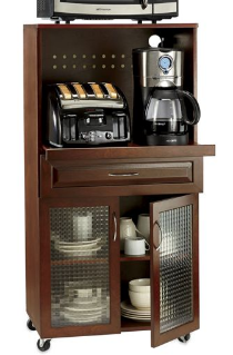lot 58 image: Intel Appliance Cabinet Walnut open...