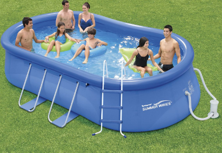 lot 81 image: 15 Oval Quick Set Pool by Summer W...