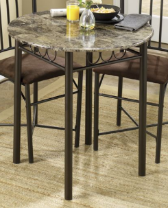 lot 103 image: Faux Marble  Bistro Table only , op...
