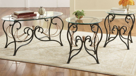 lot 111 image: Apollinia 3-Piece Table Set open bo...