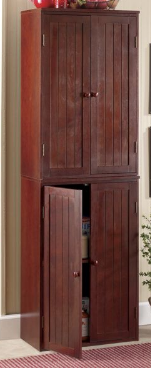 lot 113 image: Stacking Cabinet Walnut open box Re...