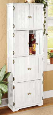 lot 115 image: 8-Door Wall Cabinet White open box ...