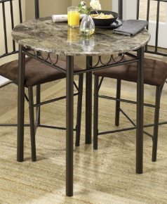 lot 118 image: Faux Marble  Bistro Table only , op...