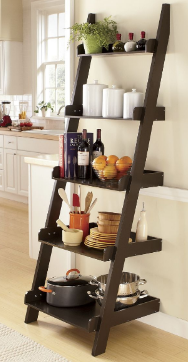 lot 124 image: Ladder Shelf,  Composite wood with ...