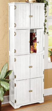 lot 5 image: 8-Door Wall Cabinet White open box ...