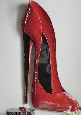lot 7 image: Red Stiletto Wall Art open box Reta...