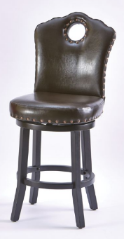 lot 20 image: Nailhead Swivel Stool Counter Heigh...