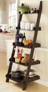 lot 22 image: Ladder Shelf,  Composite wood with ...