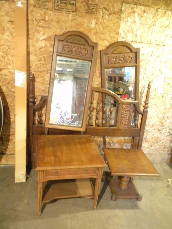 Full size Headboard and Side Tables