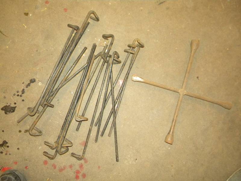 Garden Stakes and Wrench