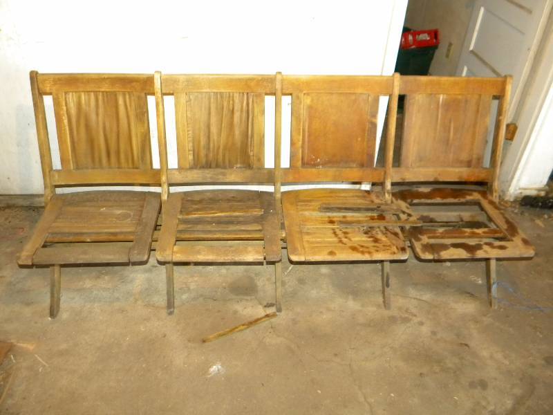 Vintage Four Seat Bench