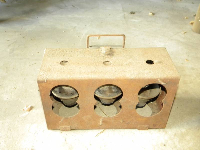 Vintage Glass Globe Liquid Fire Extinguishers in Metal Box VERY COOL