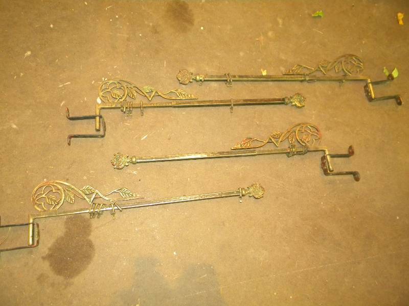 Vintage Cast Iron Drapery Rods
