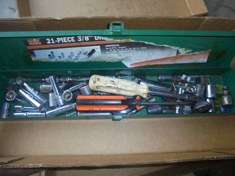 Misc Sockets in Green Metal Box