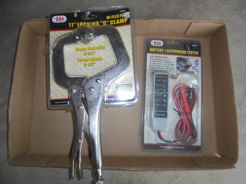 Battery & Alternator Tester & 11 Locking C Clamp