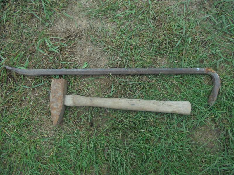 Prybar & Sledge Hammer