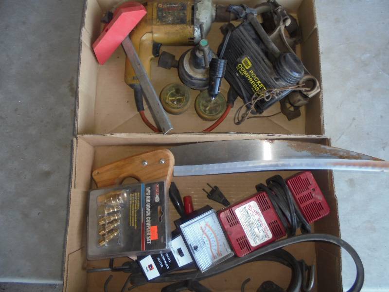 Lot - Misc Shop, Saw, Air Coupler Set, Etc