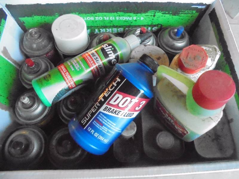 Lot - Misc Auto Fluids, Cleaners, (partial - full)