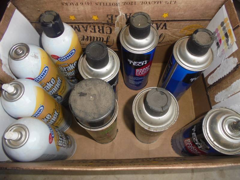 Lot - Brake Parts Cleaner.  Partial -Full