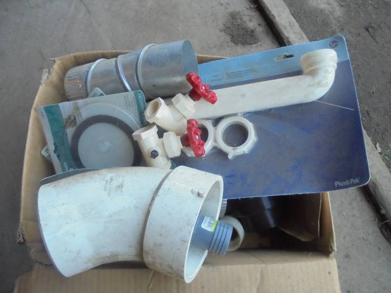 Lot -Misc Plumbing, Duct, etc
