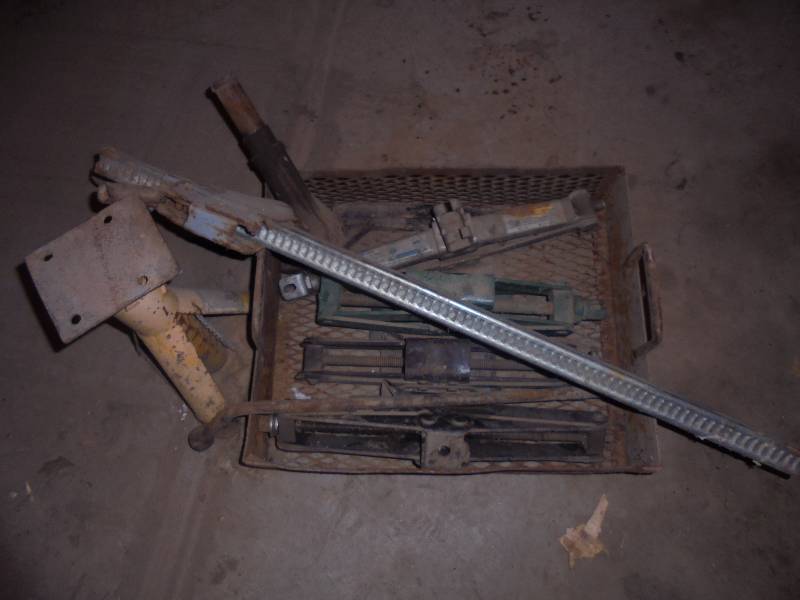 Lot -Misc Jacks in Metal Box
