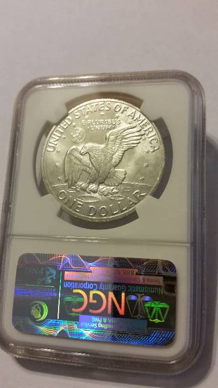 NGC Certified 1971-S Eisenhower Silver Dollar In MS66 Condition