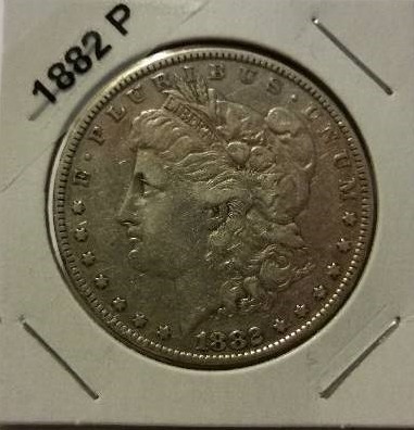 1882-P Morgan Silver Dollar