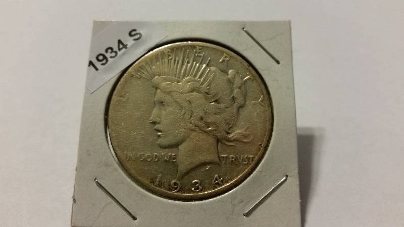 1934-S Silver Peace Dollar