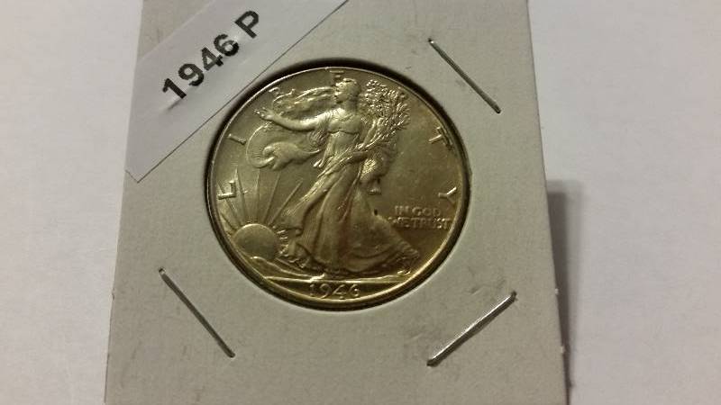 1946-P Walking Liberty Half Dollar in BU condition