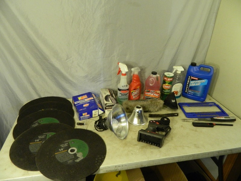 lot 105 image: Cut Off Wheels, Brake Pads, and More