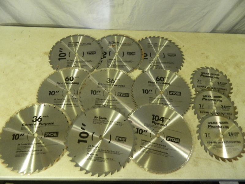 lot 116 image: Large Lot of New Saw Blades
