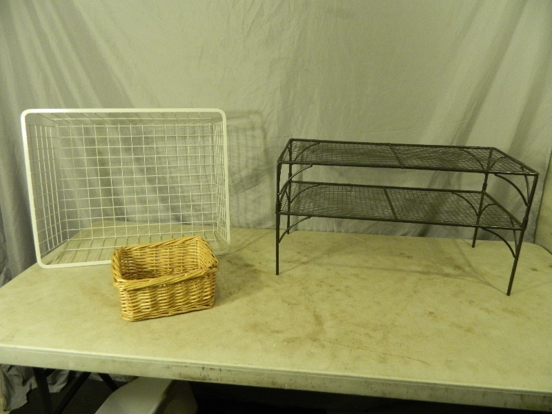 lot 147 image: Metal Shelf and More