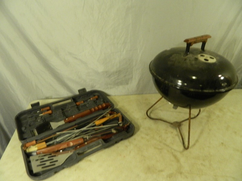 lot 153 image: Small Charcoal Grill and More