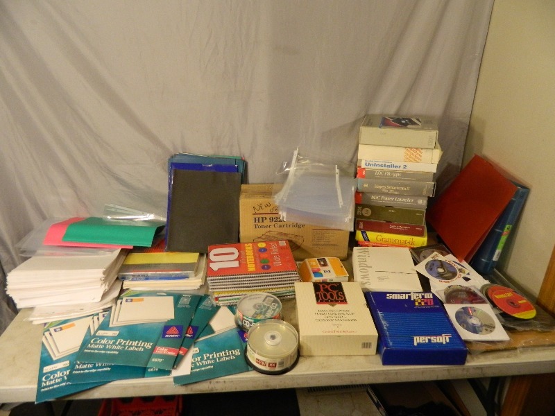 lot 187 image: Office Supplies, Blank CDsDVDs, and More
