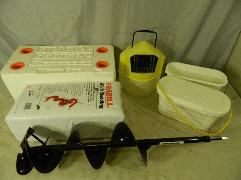 lot 197 image: Ice Auger, Fishing Bait Equipment