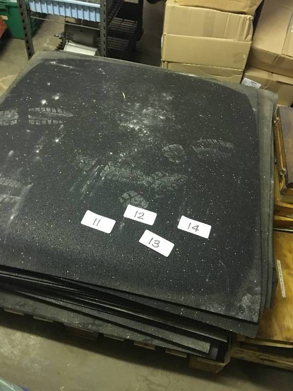 Lot of 10 rubber mat sections