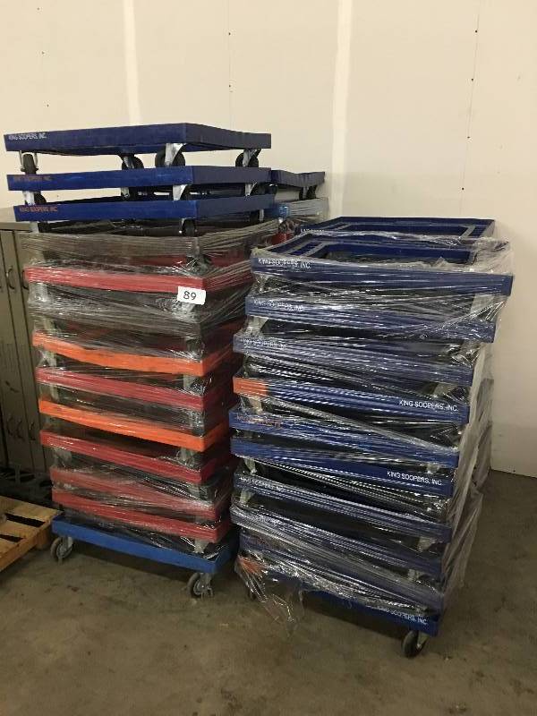 Lot of plastic carts