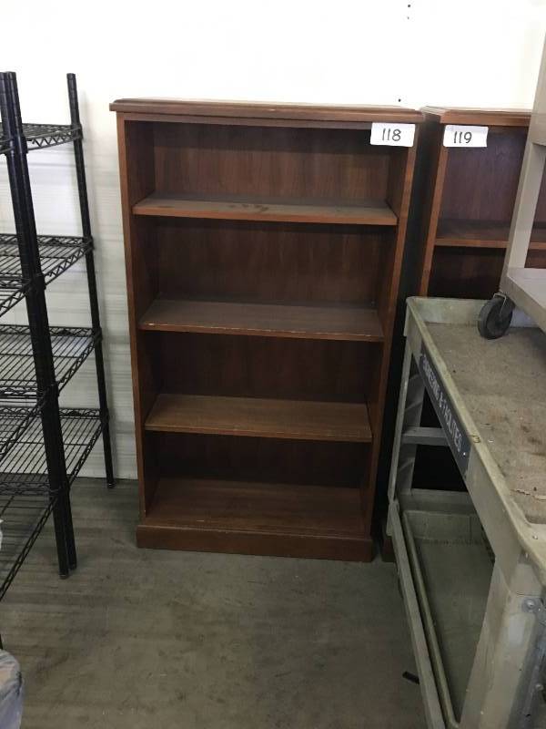 Wood shelf unit
