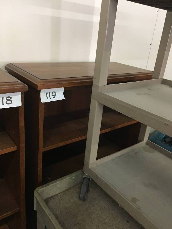 Wood shelf unit