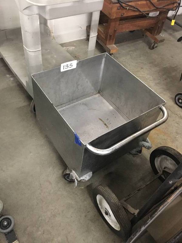 Stainless cart  bin