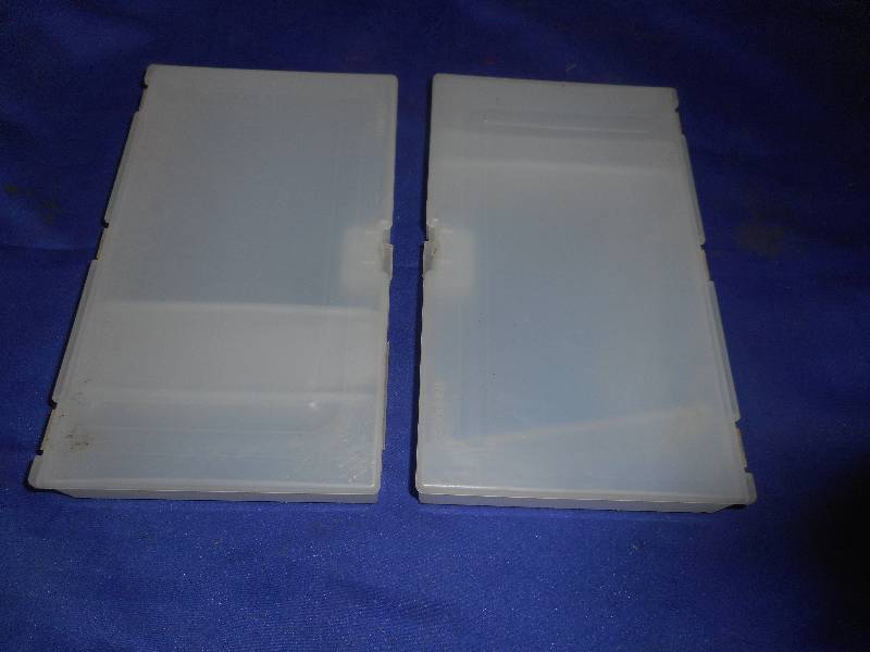 lot 16 image: 2 PLASTIC CASES FOR FISH LURES