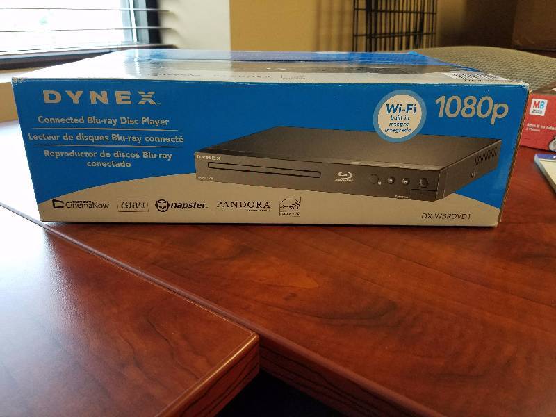 lot 24 image: NEW Dynex Blueray DVD player with 1080p WI-FI