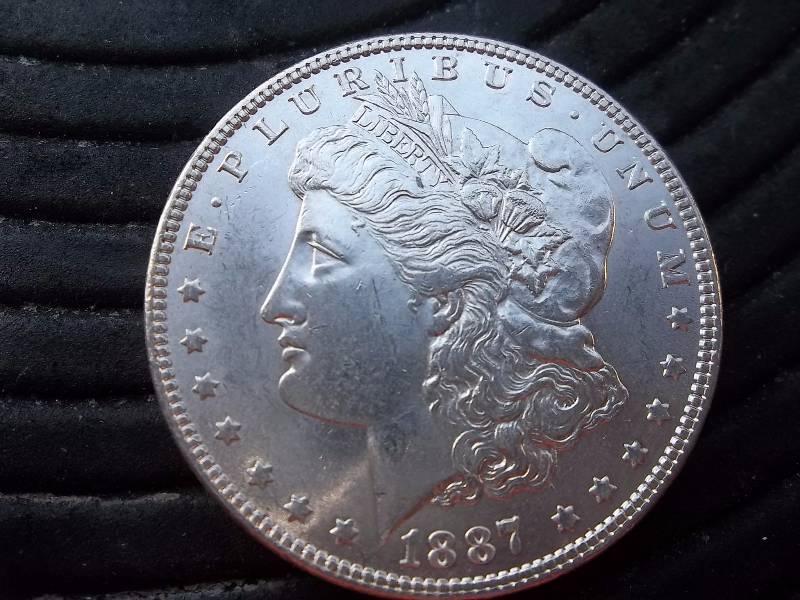 1887 Morgan Silver Dollar AU-BU