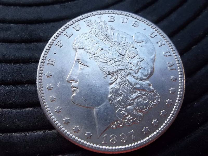 1897 S Morgan Silver Dollar AU-BU