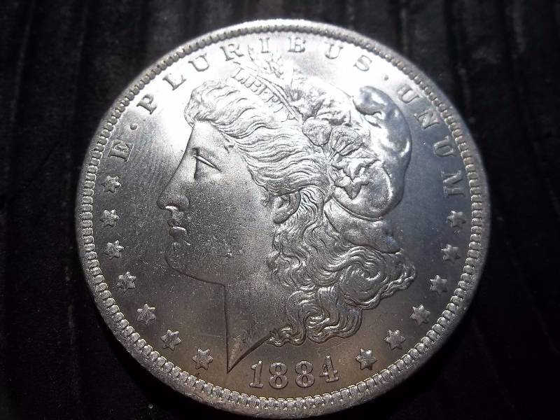 1884 Morgan Silver Dollar AU-Bu